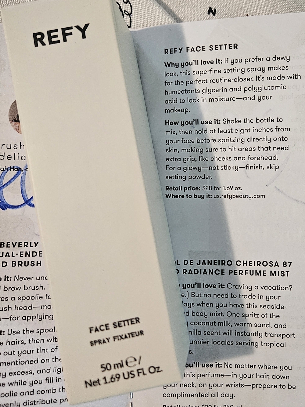 REFY Face Setter Setting Spray